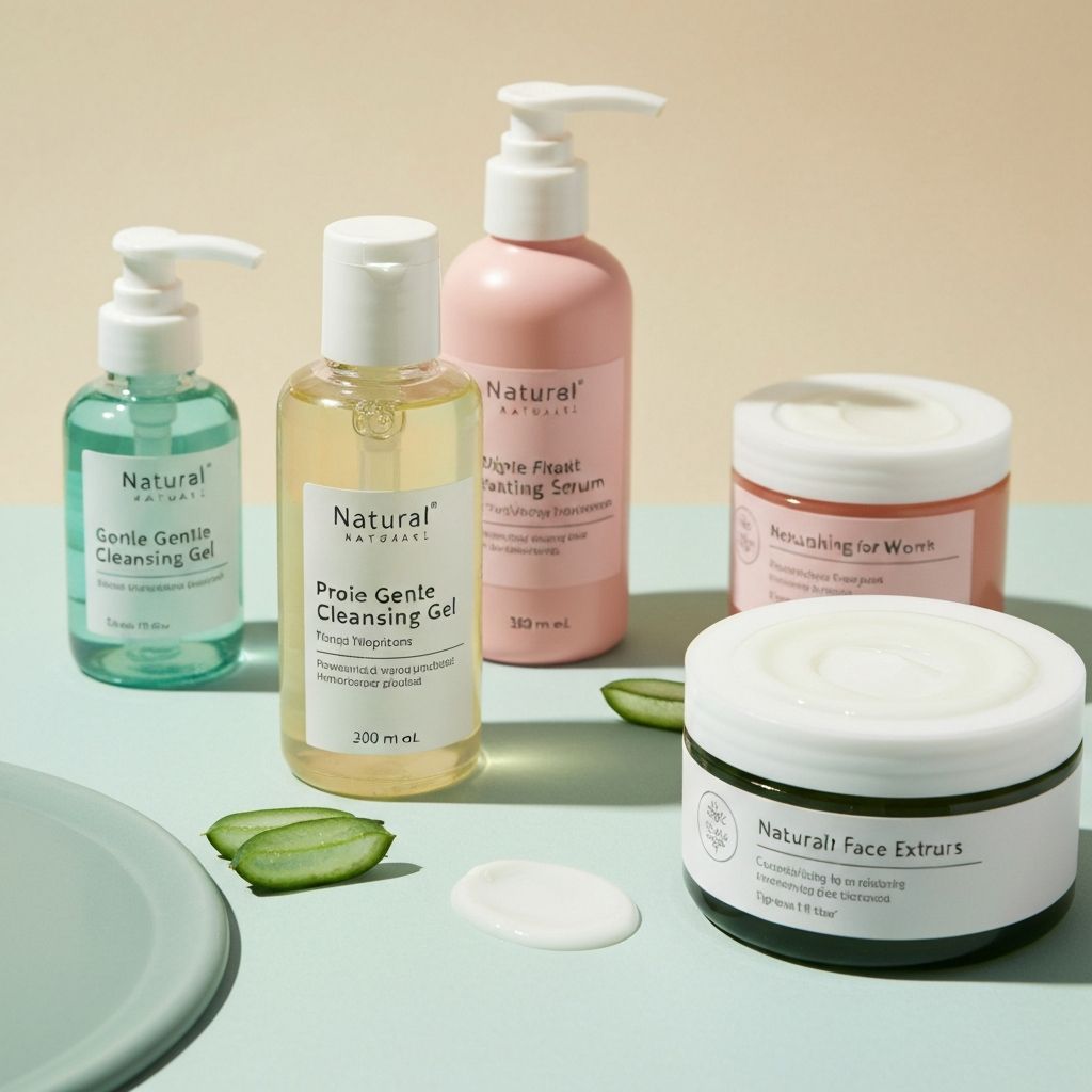 Natural facial care product selection